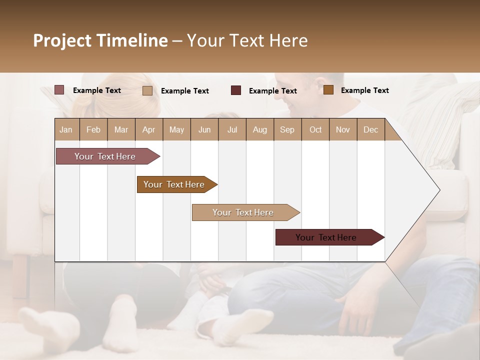 A Family Is Sitting On The Floor Together PowerPoint Template