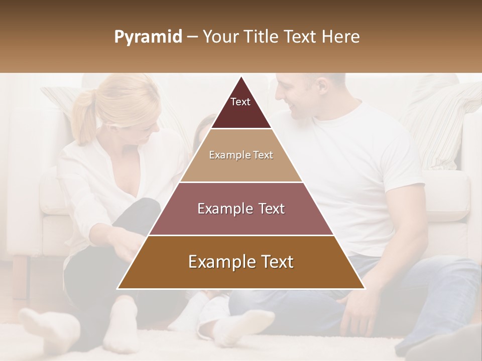 A Family Is Sitting On The Floor Together PowerPoint Template