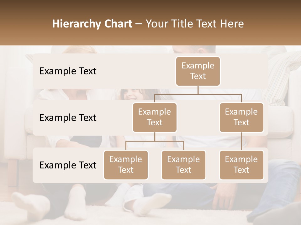 A Family Is Sitting On The Floor Together PowerPoint Template