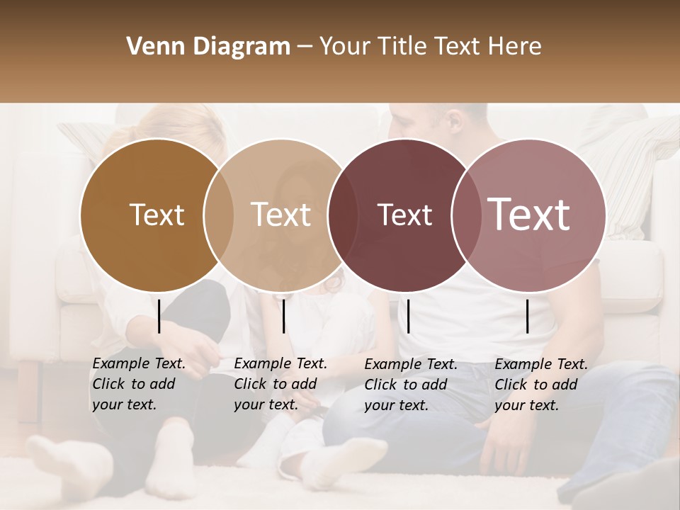 A Family Is Sitting On The Floor Together PowerPoint Template