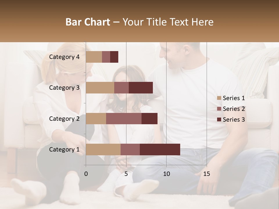 A Family Is Sitting On The Floor Together PowerPoint Template