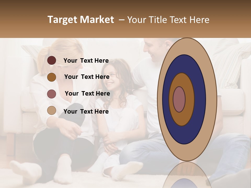 A Family Is Sitting On The Floor Together PowerPoint Template