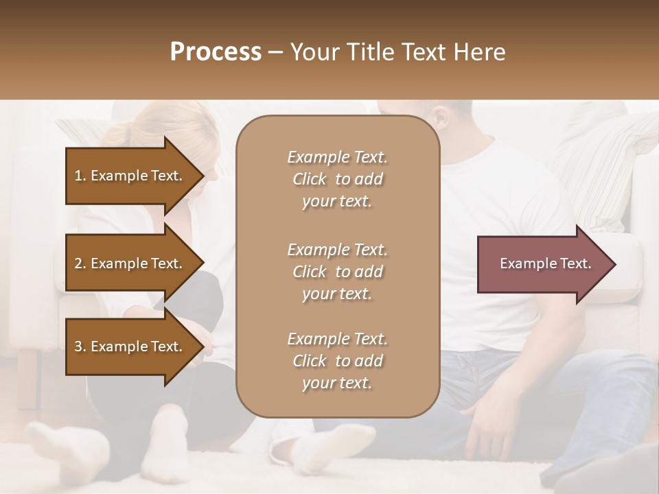 A Family Is Sitting On The Floor Together PowerPoint Template