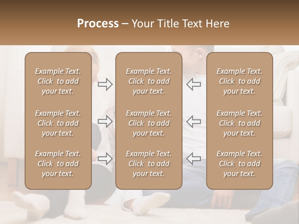 A Family Is Sitting On The Floor Together PowerPoint Template