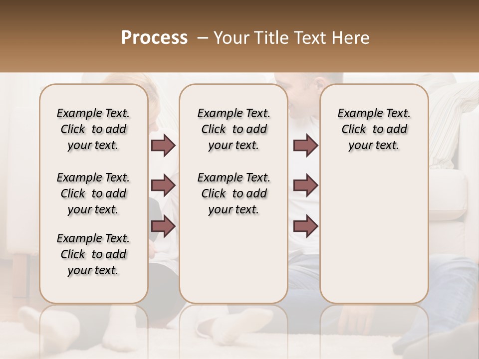 A Family Is Sitting On The Floor Together PowerPoint Template