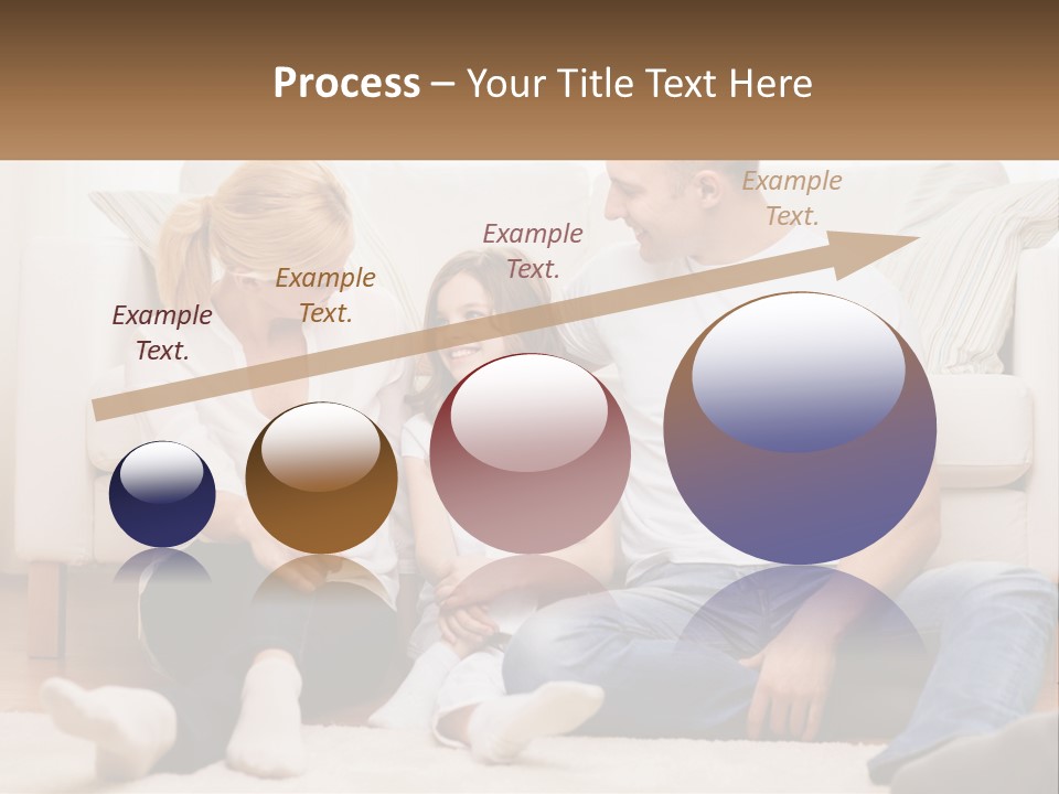 A Family Is Sitting On The Floor Together PowerPoint Template