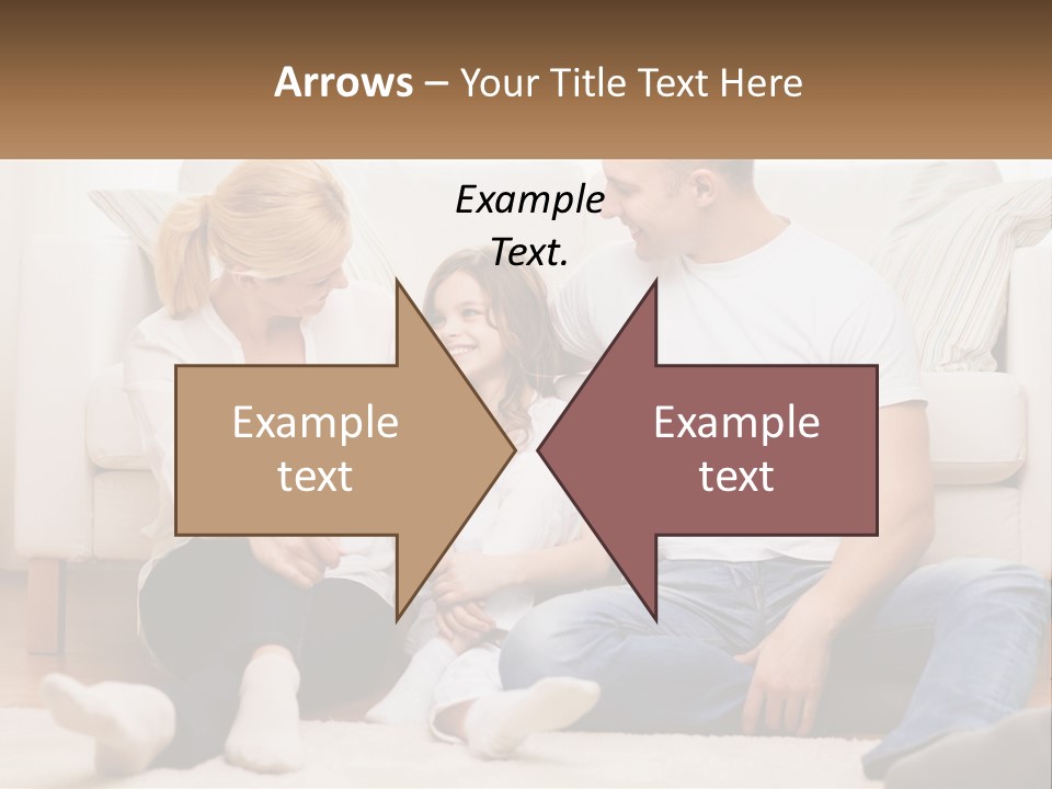 A Family Is Sitting On The Floor Together PowerPoint Template