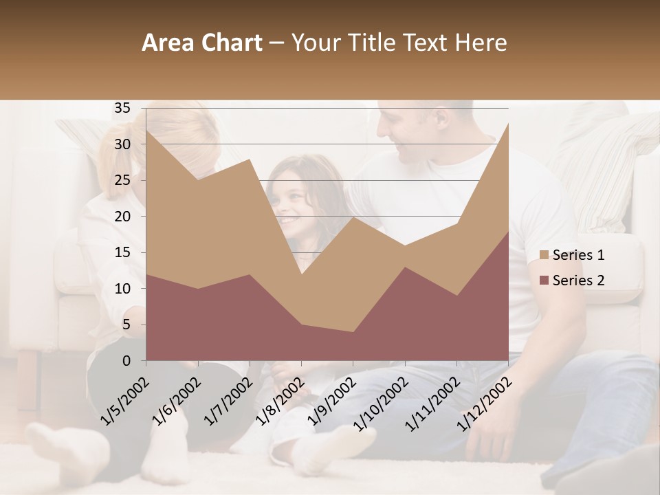 A Family Is Sitting On The Floor Together PowerPoint Template