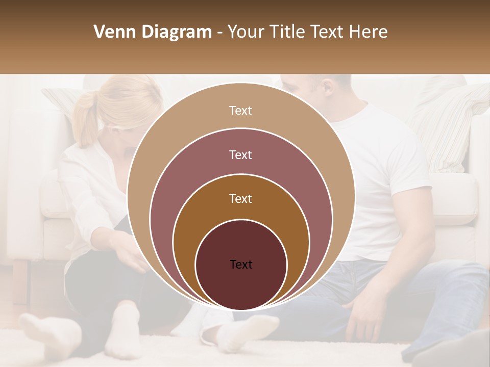A Family Is Sitting On The Floor Together PowerPoint Template