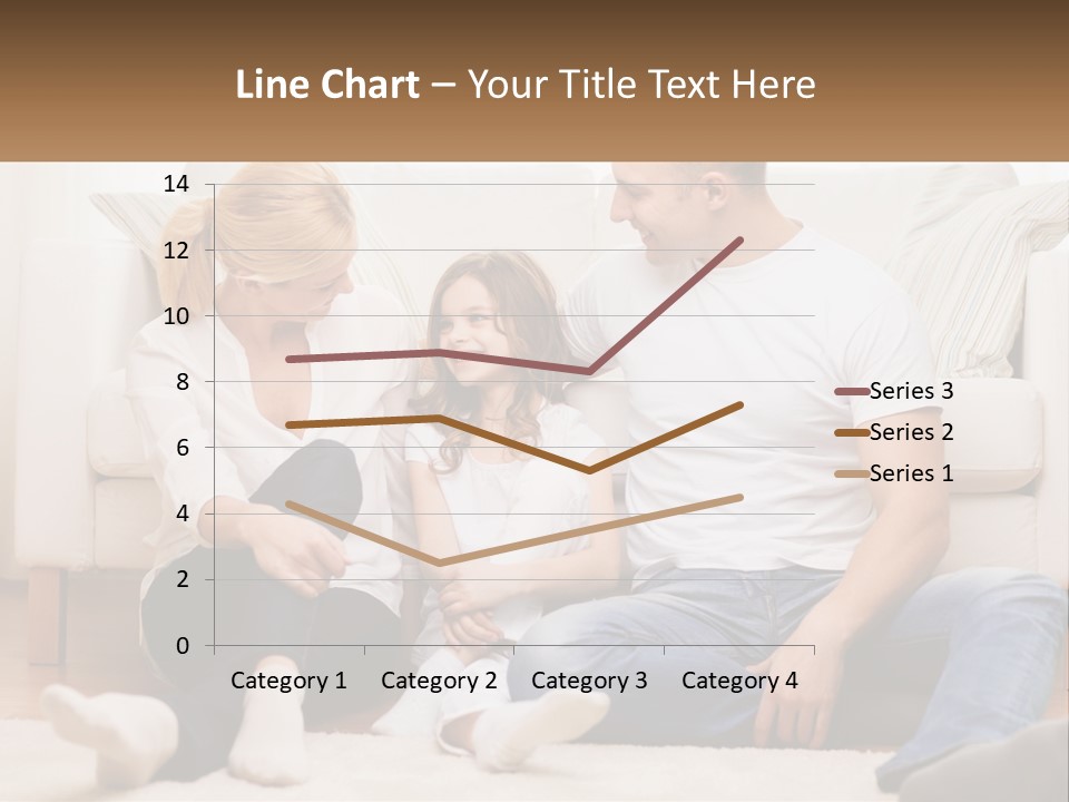 A Family Is Sitting On The Floor Together PowerPoint Template