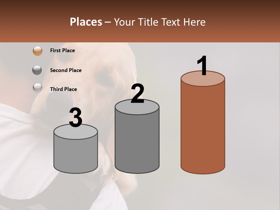 A Man Holding A Dog In His Arms PowerPoint Template