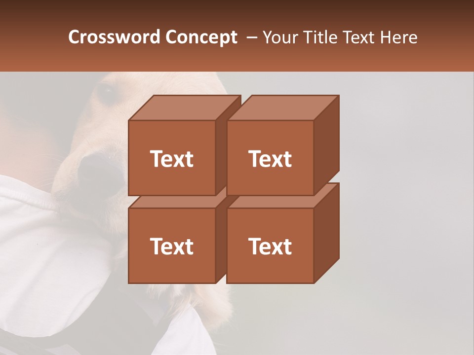 A Man Holding A Dog In His Arms PowerPoint Template