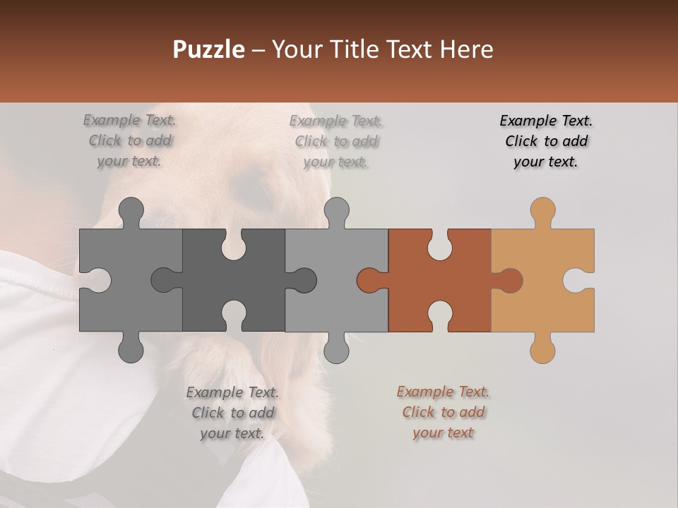 A Man Holding A Dog In His Arms PowerPoint Template