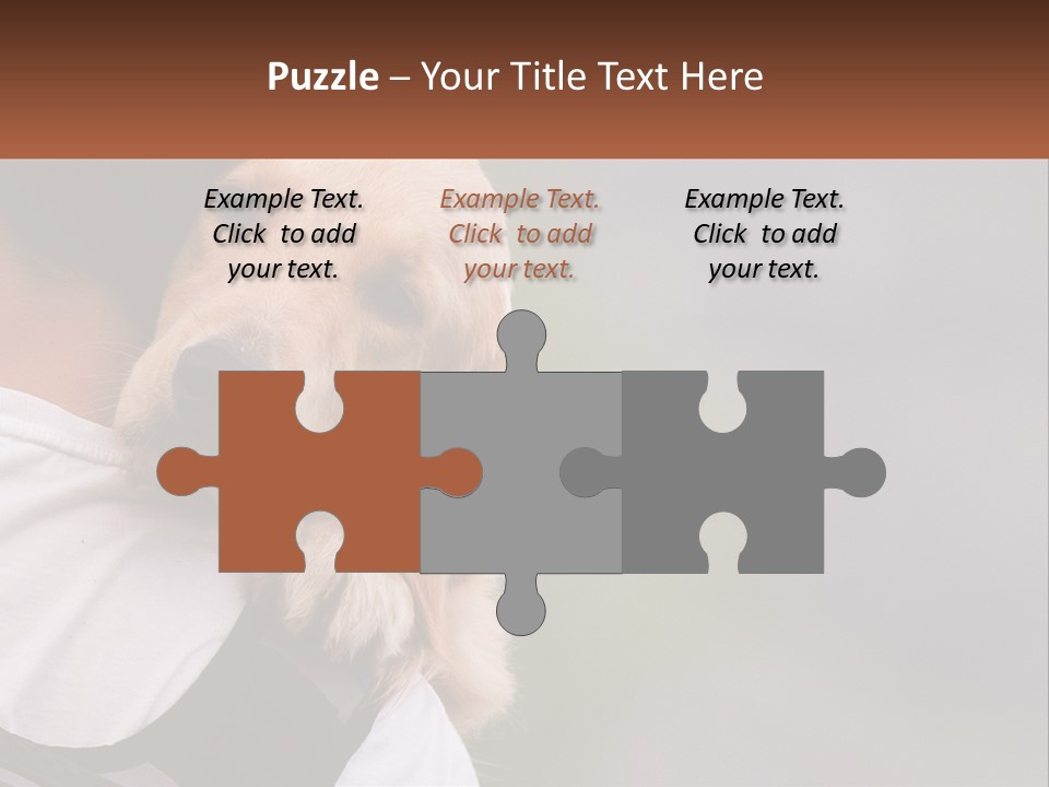 A Man Holding A Dog In His Arms PowerPoint Template