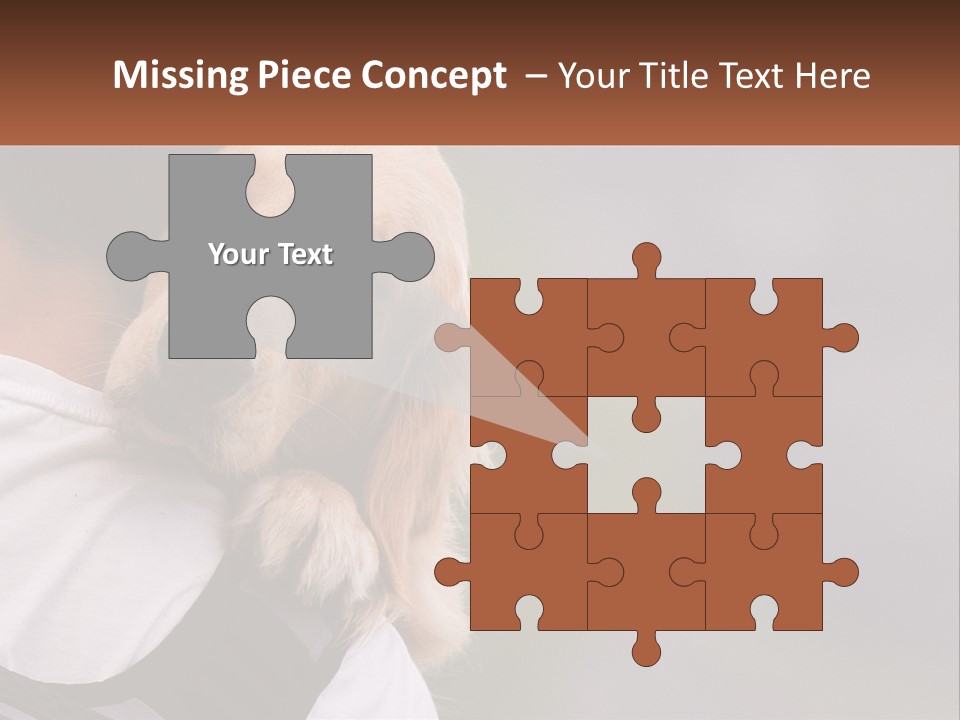 A Man Holding A Dog In His Arms PowerPoint Template