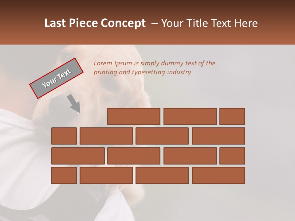 A Man Holding A Dog In His Arms PowerPoint Template