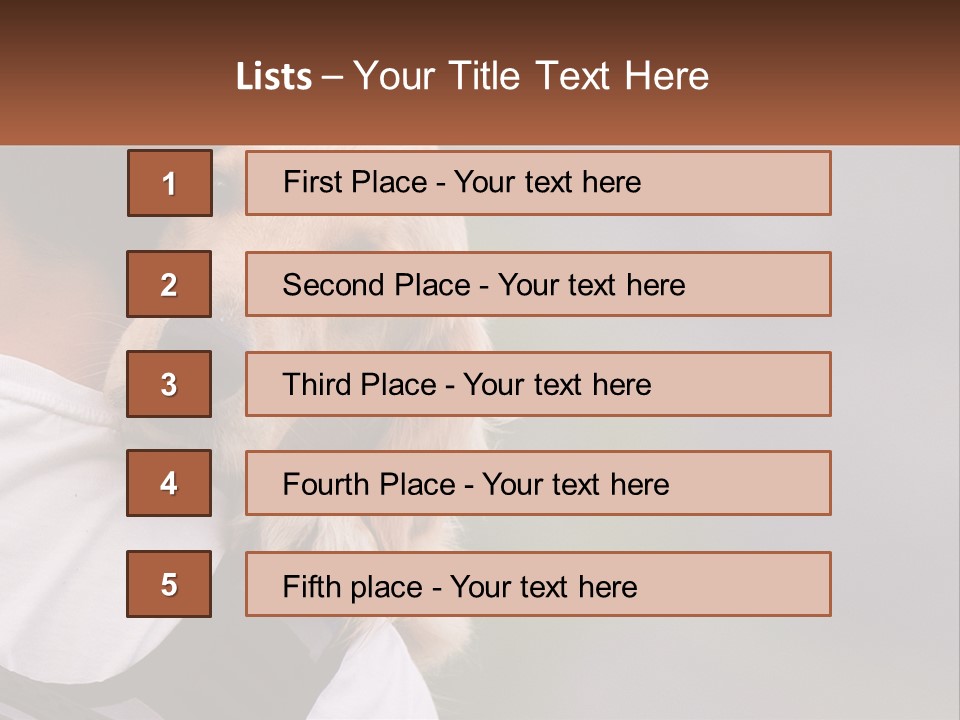 A Man Holding A Dog In His Arms PowerPoint Template