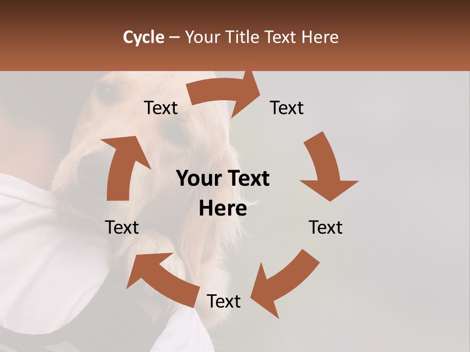 A Man Holding A Dog In His Arms PowerPoint Template