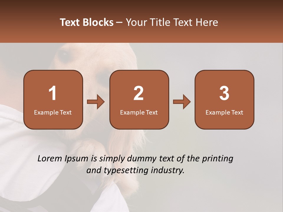 A Man Holding A Dog In His Arms PowerPoint Template