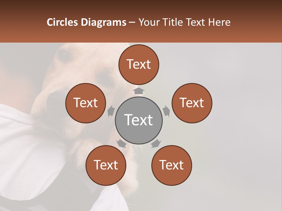 A Man Holding A Dog In His Arms PowerPoint Template