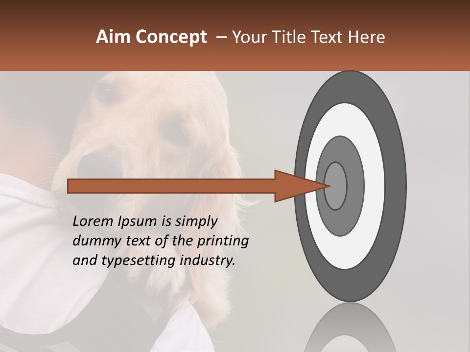 A Man Holding A Dog In His Arms PowerPoint Template