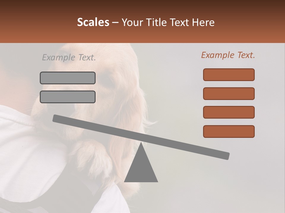 A Man Holding A Dog In His Arms PowerPoint Template