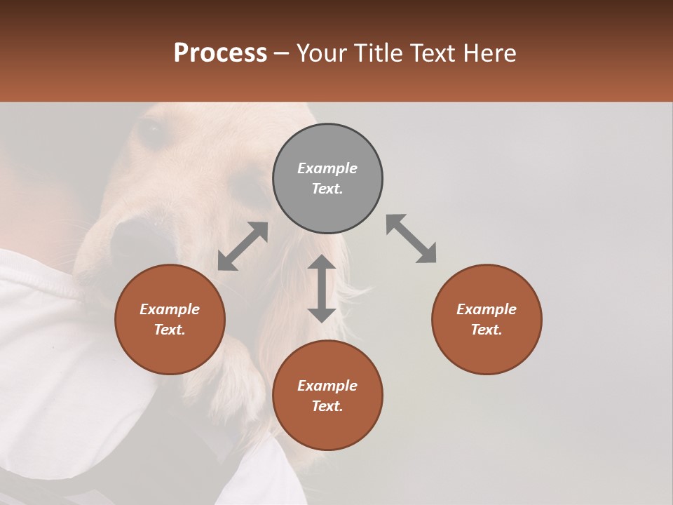 A Man Holding A Dog In His Arms PowerPoint Template