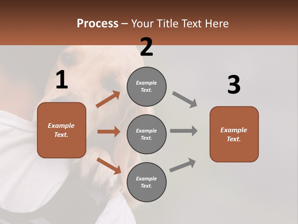 A Man Holding A Dog In His Arms PowerPoint Template