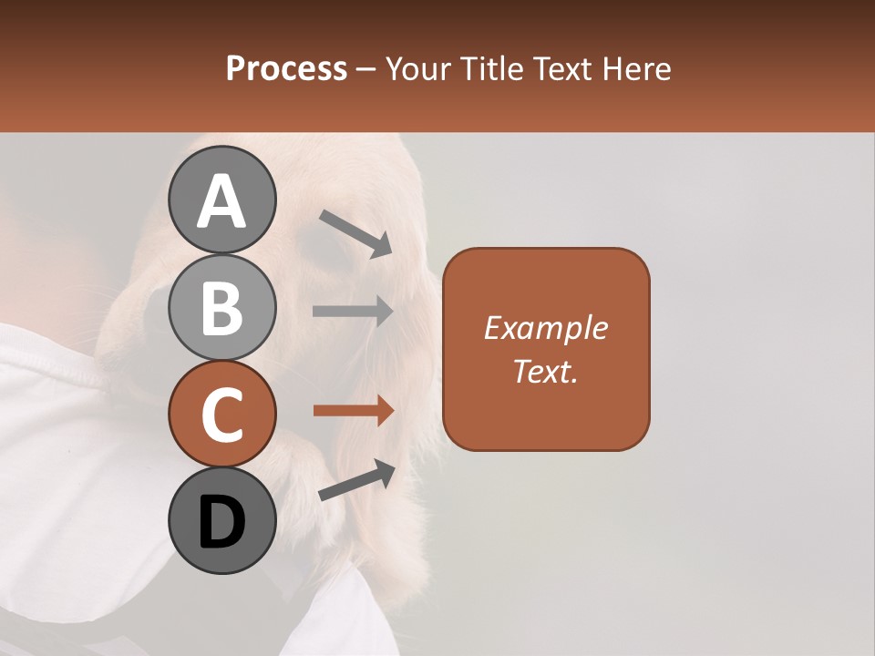 A Man Holding A Dog In His Arms PowerPoint Template