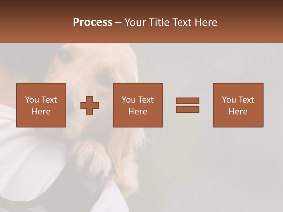 A Man Holding A Dog In His Arms PowerPoint Template