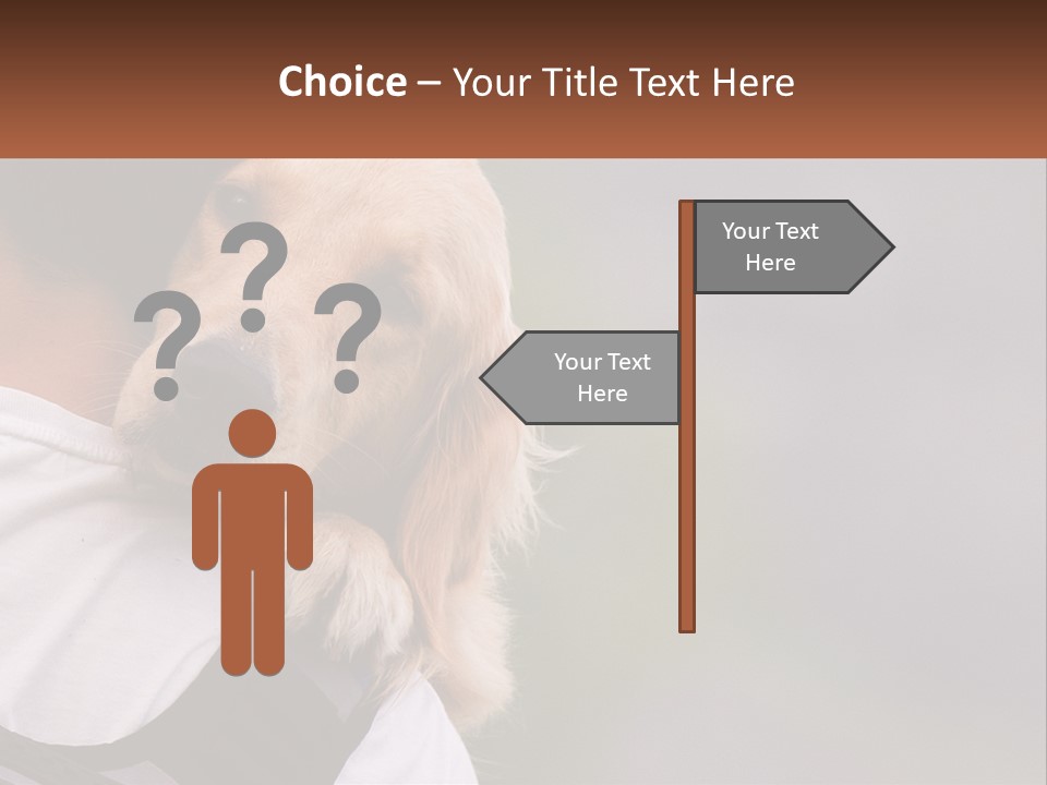 A Man Holding A Dog In His Arms PowerPoint Template