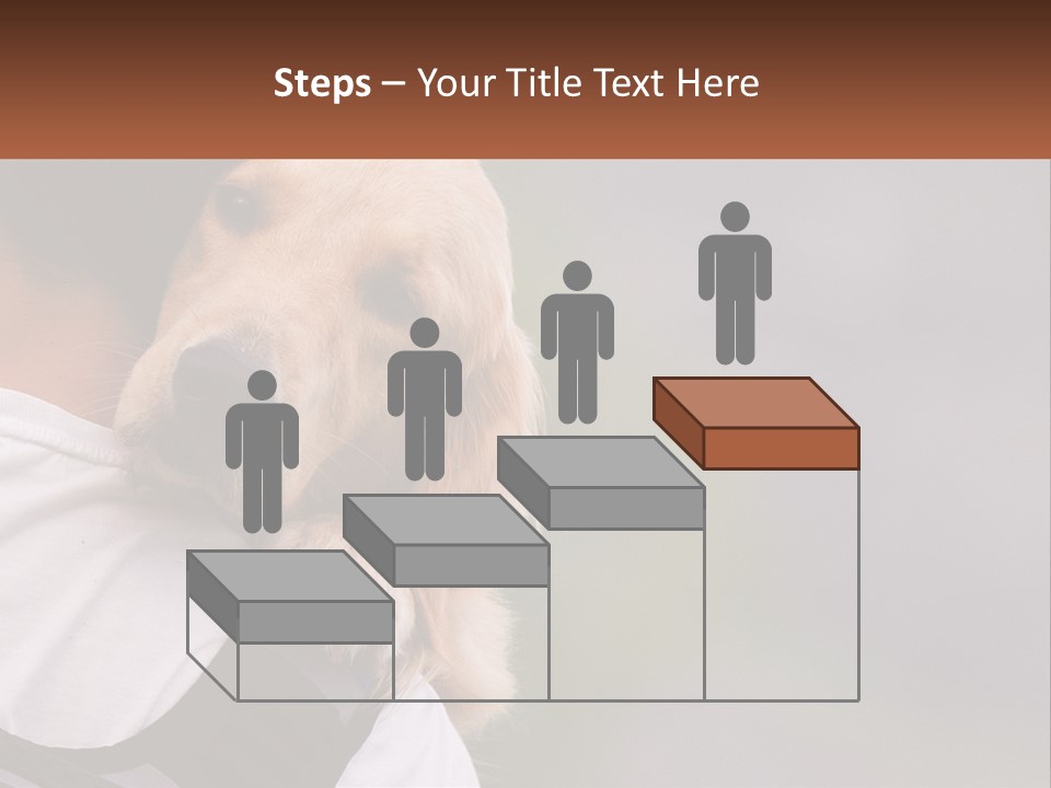 A Man Holding A Dog In His Arms PowerPoint Template