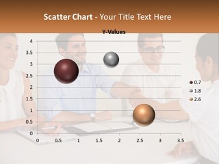 A Group Of People Sitting Around A Table Shaking Hands PowerPoint Template