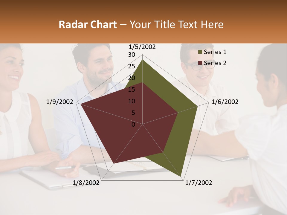 A Group Of People Sitting Around A Table Shaking Hands PowerPoint Template