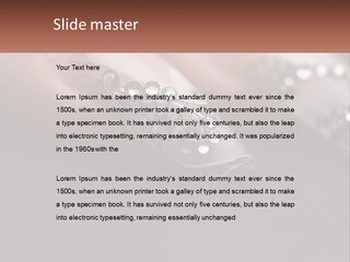 A Woman's Nails With A Design On It PowerPoint Template