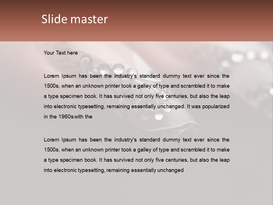 A Woman's Nails With A Design On It PowerPoint Template