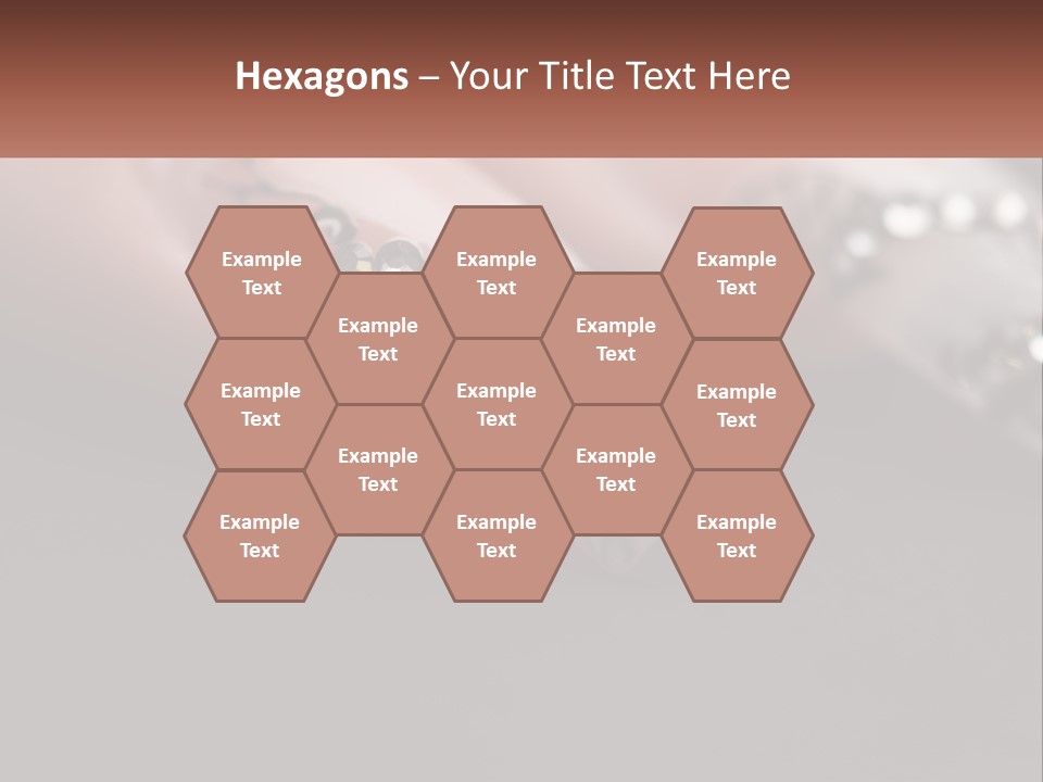 A Woman's Nails With A Design On It PowerPoint Template