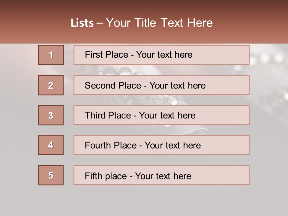 A Woman's Nails With A Design On It PowerPoint Template