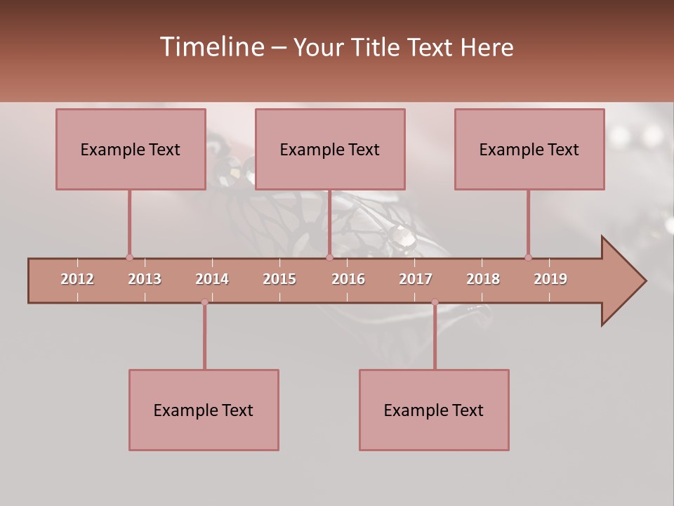 A Woman's Nails With A Design On It PowerPoint Template