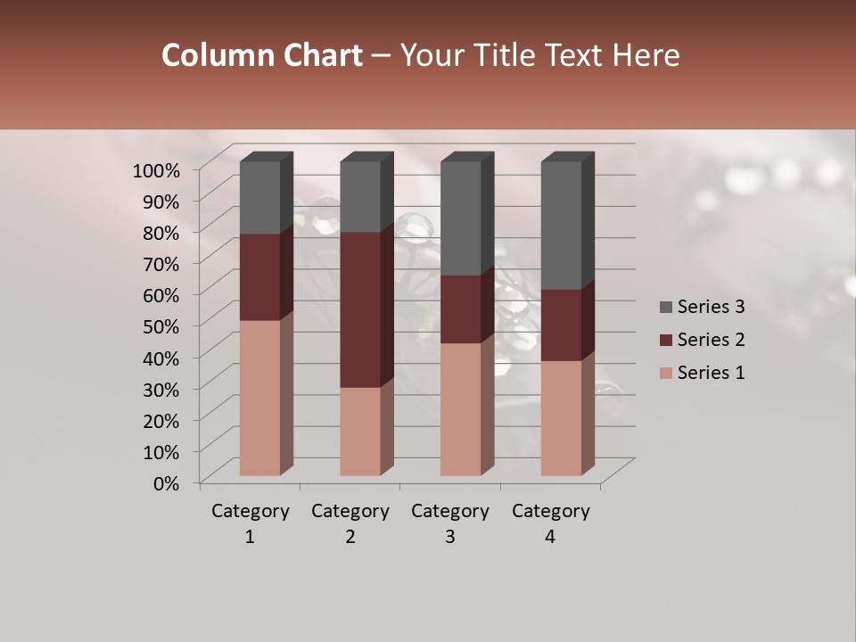 A Woman's Nails With A Design On It PowerPoint Template