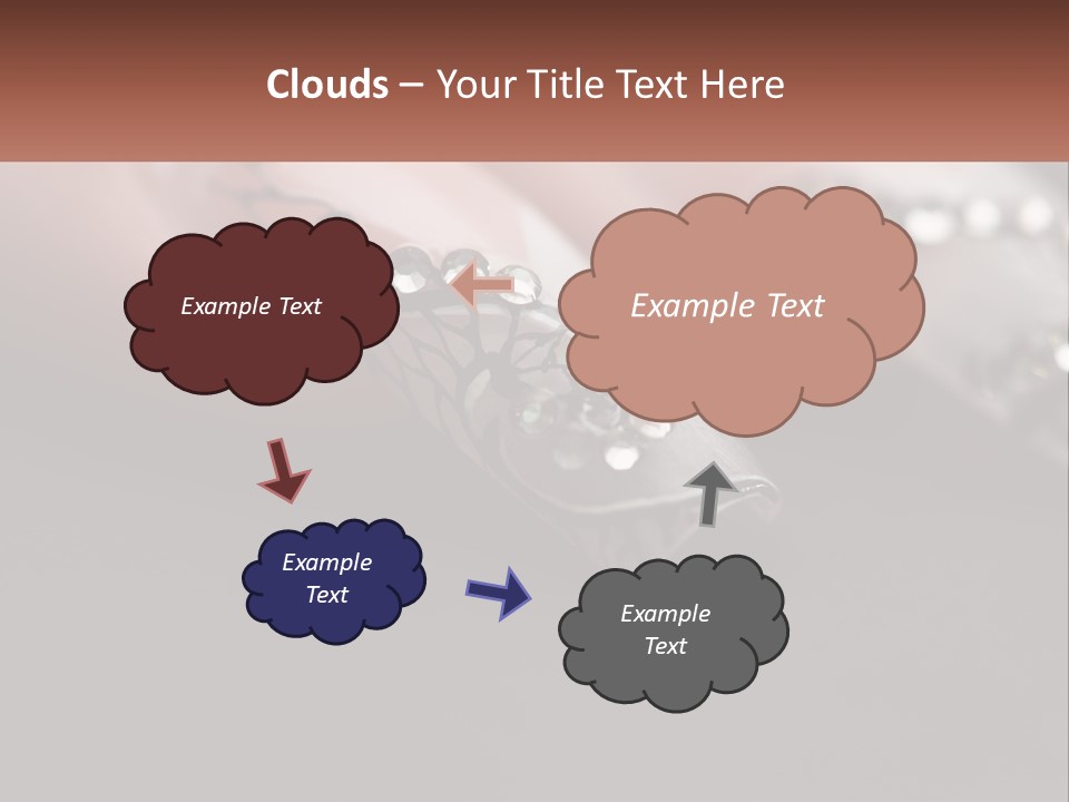 A Woman's Nails With A Design On It PowerPoint Template