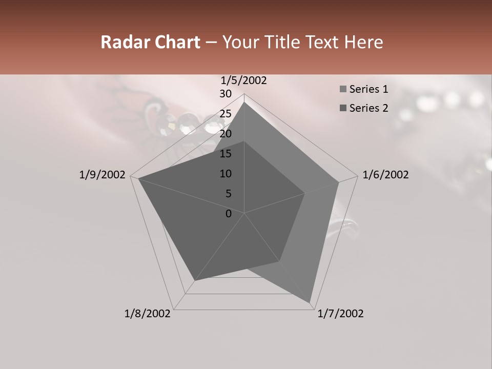 A Woman's Nails With A Design On It PowerPoint Template