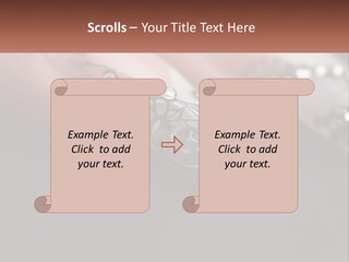 A Woman's Nails With A Design On It PowerPoint Template