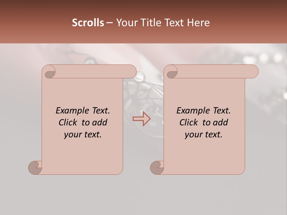 A Woman's Nails With A Design On It PowerPoint Template