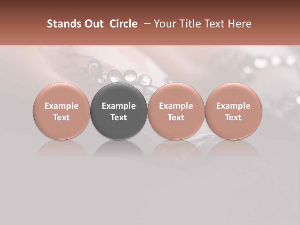 A Woman's Nails With A Design On It PowerPoint Template