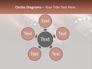 A Woman's Nails With A Design On It PowerPoint Template