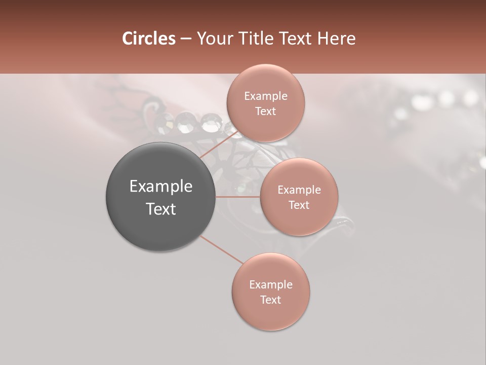 A Woman's Nails With A Design On It PowerPoint Template