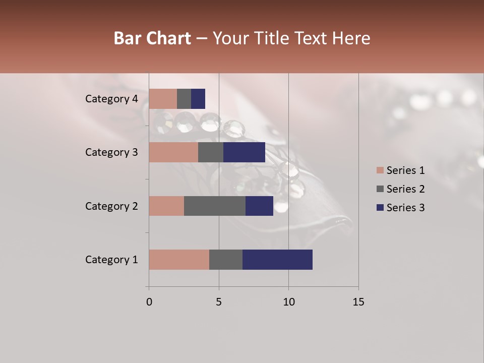 A Woman's Nails With A Design On It PowerPoint Template