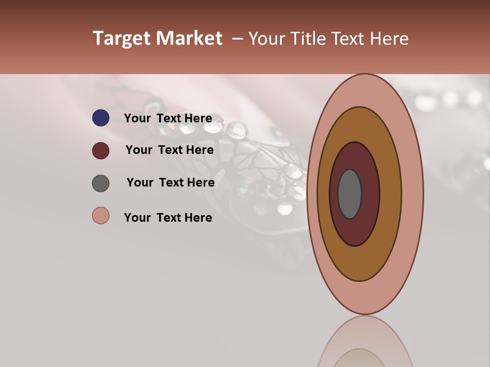 A Woman's Nails With A Design On It PowerPoint Template