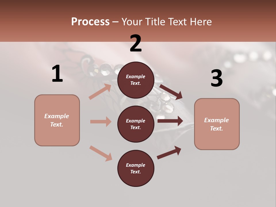 A Woman's Nails With A Design On It PowerPoint Template